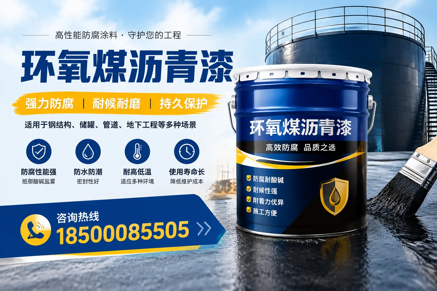 环氧煤沥青漆在工业中的应用，来宾企业的选择